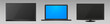 © Angela Ksen - Vector TV set. Realistic television screen, computer display on transparent background