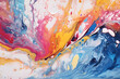 Abstract acrylic pouring art in different colors. Surfaces Design