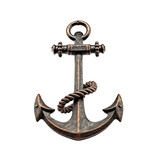 anchor isolated on a transparent background, generative ai