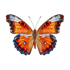 Wall Mural - butterfly isolated on a transparent background, generative ai