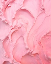 A Pink Ice Cream Texture Background Wallpaper. Generative AI