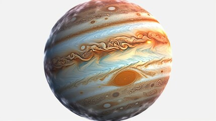 jupiter planet isolated on transparent background
