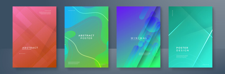 Abstract colorful colourful geometric line pattern background for business brochure cover design template