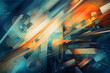abstract futurism art background