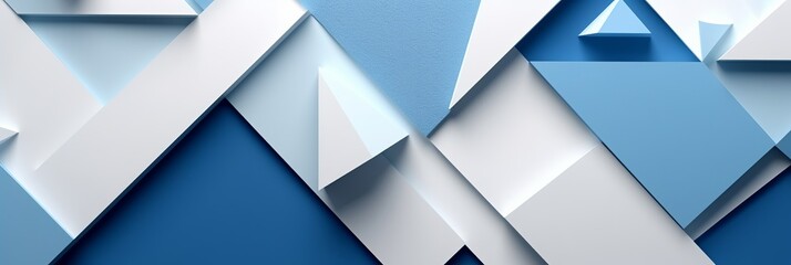 Wall Mural - Blue and white background abstract minimalism simple. Generative Ai