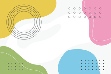 Wall Mural - colorful abstract background in flat design