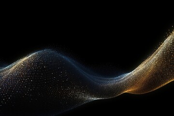 Wall Mural - abstract wave of particles.generative ai