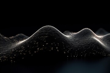 Wall Mural - abstract wave of particles.generative ai