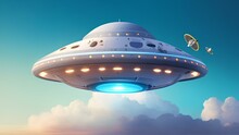 Ufo In Space Generated By Ai