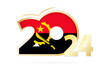 © boldg - Year 2024 with Angola Flag pattern.