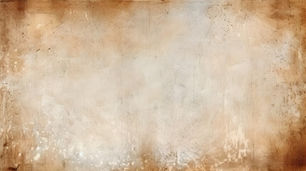 Watercolor old brown background texture. Generative AI.