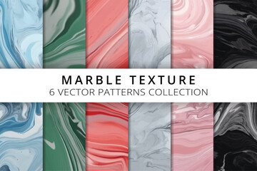 Canvas Print - Marble texture pattern collection. Luxury marble texture background collection