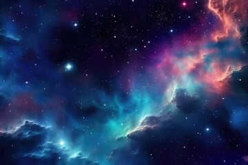 galaxies and constellations in deep space. stars and distant galaxies. extra wide wallpaper backgrou