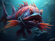 Undersea fish monster