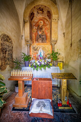 Canvas Print - birth chapel nativita in cortona, tuscany italy