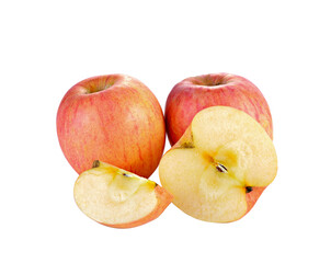 Poster - red apples  on transparent png