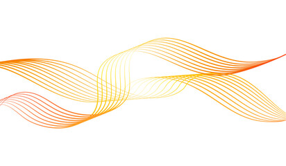 Wall Mural - dynamic effect abstract wave line flow curve wavy waver swirl twist element vector sound audio volum