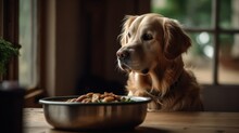Dog In The Kitchen HD 8K Wallpaper Stock Photographic Image