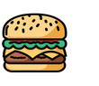 burger, burger, essen, sandwich, brötchen, cheese, brot, cheeseburger, rind, fleisch, kopfsalat, isoliert, fast, tomate, weiß, mahl, fast food, lunch, sesam, brotzeit, gesundheitsschädlich, abendessen