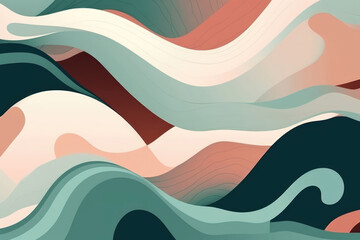 Abstract wavy striped background. 