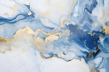  Abstract marble wallpaper background, luxury marble texture gold, and blue tone, created with Generative AI technology