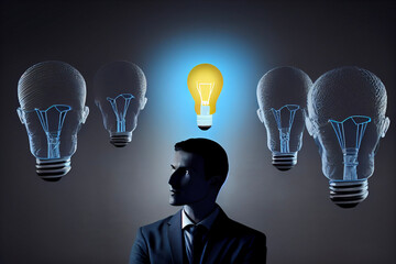 Wall Mural - Abstract illustration of a business idea