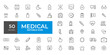 © Artex - Medicine and Health care flat icons. minimal thin line web icon set. Outline icons collection