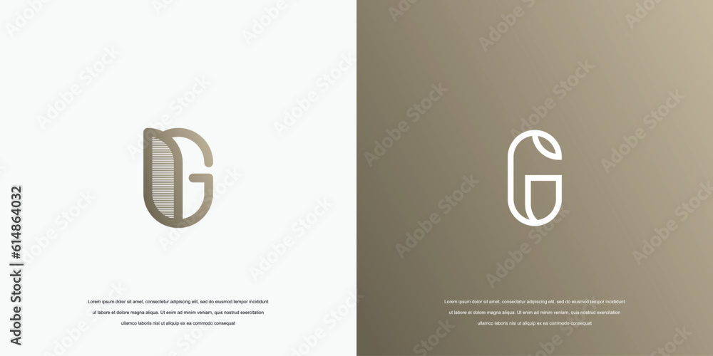 Luxury letter G monogram logo Stock Vector | Adobe Stock