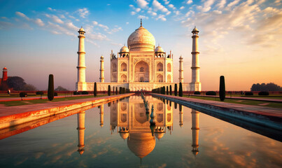 Taj Mahal at sunset - Agra, India