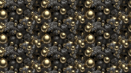 Seamless bubbles pattern, created with AI Generative Technology