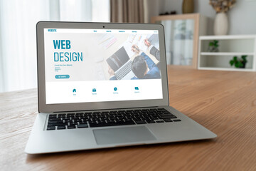 Website design software provide modish template for online retail business and e-commerce