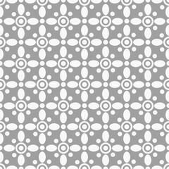 Wall Mural - repeat geometrical abstract flowers seamless pattern