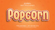 Popcorn Text Style Effect, Editable Text Effect