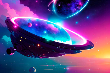 Wall Mural - generative concept art illustration. generative ai.