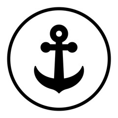 Wall Mural - anchor icon PNG image