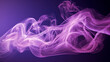  a single line of purple smoke suspended in the air, Generative AI	
