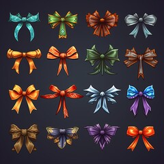 Poster - element ribbon bow ai generated