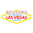 Classic retro Welcome to Las Vegas sign