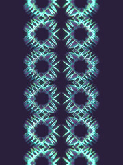 Leinwandbilder - Abstract fantasy background with colorful wire shapes. Abstract 3d rendering pattern. Digital illustration