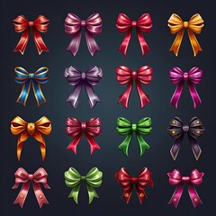 Poster - celebration ribbon bow ai generated