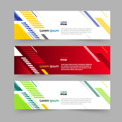 geometric banner background, vector presentation template design. vector illustration
