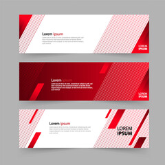 Geometric banner background, vector presentation template design. Vector Illustration