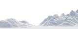 Fototapeta Desenie - 3D render snow mountain. White  terrain. Cold environment.