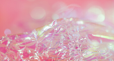 Wall Mural - abstract pink crystal prism flare beams. Light flares. vibrant colors of bright light background.