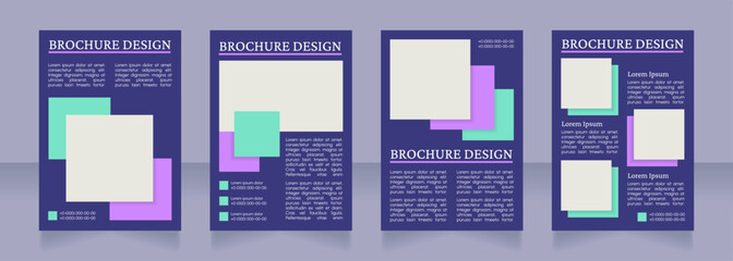 World famous tourist attractions blank brochure layout design. Vertical poster template set with empty copy space for text. Premade corporate reports collection. Editable flyer paper pages
