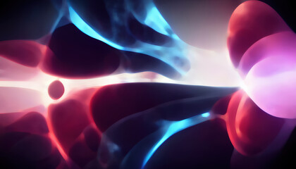 Wall Mural - Blur color glow light flare pink blue radiance