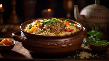 Wall Mural - Maklouba: A Flavorful Pot of Goodness