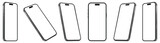 Fototapeta  - Realistic smartphone mockup. perspective mobile phone mockup similar to iphone with blank screen, Vector illustration