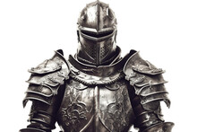 Medieval Knight Armor Transparent Isolated, AI