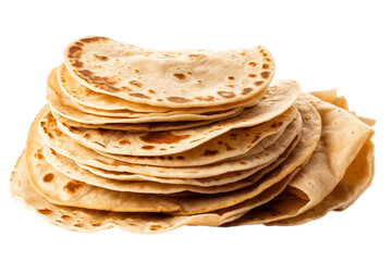 Chapati Tortillas Transparent Isolated Flatbread, AI